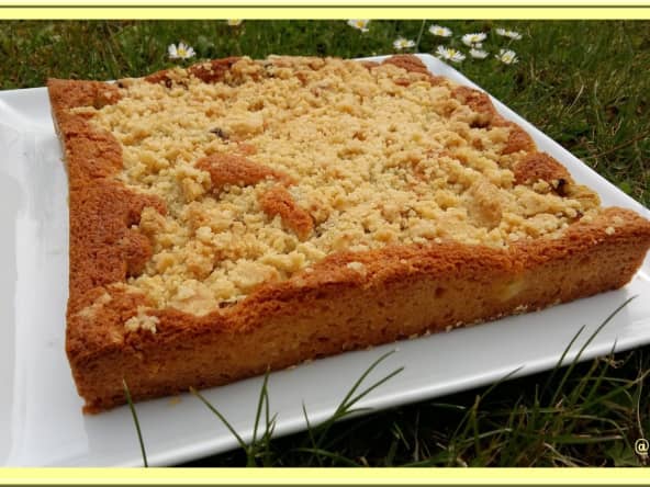 Gâteau streusel à la Rhubarbe - Oh, la gourmande..