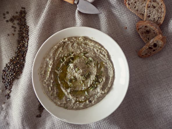 Houmous aux lentilles du Puy et aux graines de courge