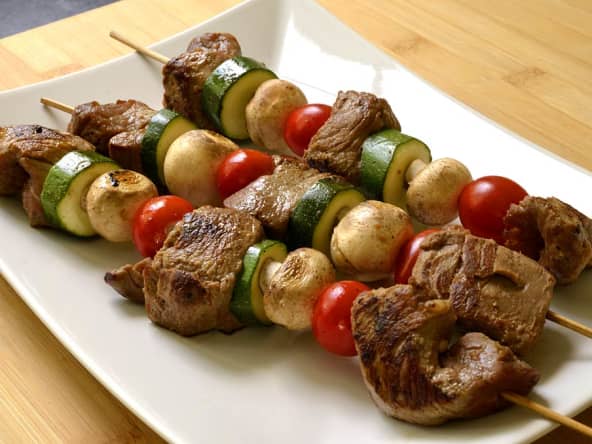 Brochettes de bœuf saveur citronnée