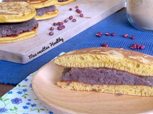 Dorayaki healthy à la crème de haricots Azukis ou Anko