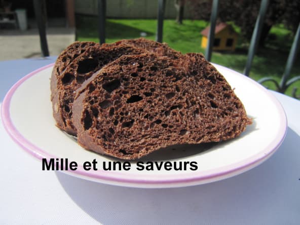 Pain au cacao et pépites de chocolat