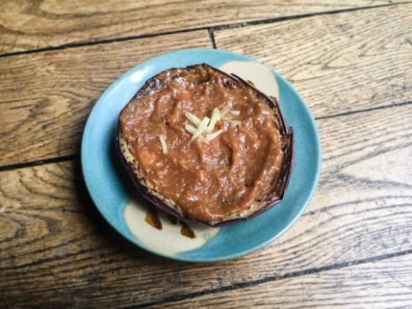 Aubergine grillée au miso Nasu Dengaku