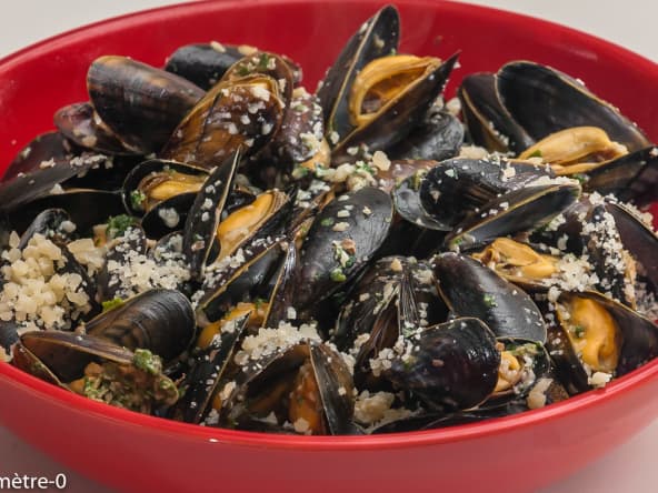 Moules au pesto d'ortie