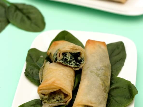 Cigares aux épinards frais et ricotta