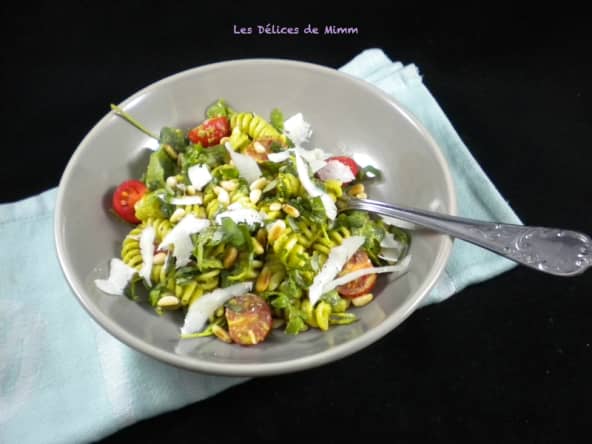 Salade de pâtes au pesto maison ou pas