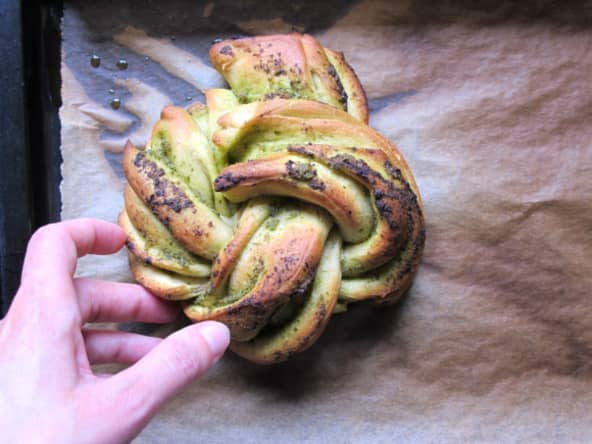 Pains torsadés au pesto