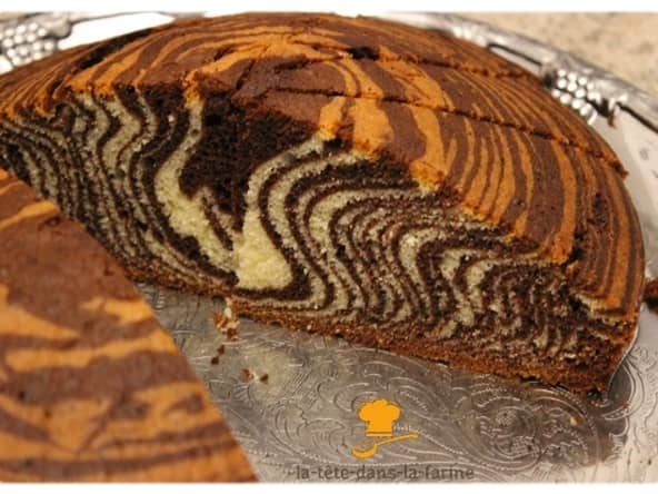 Zebra Cake, le gâteau zébré