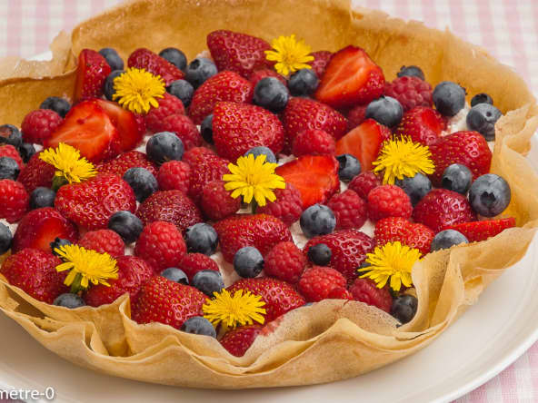 Tarte rapide ricotta fruits rouges