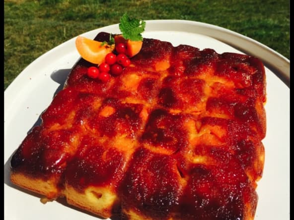 Moelleux aux abricots rapide