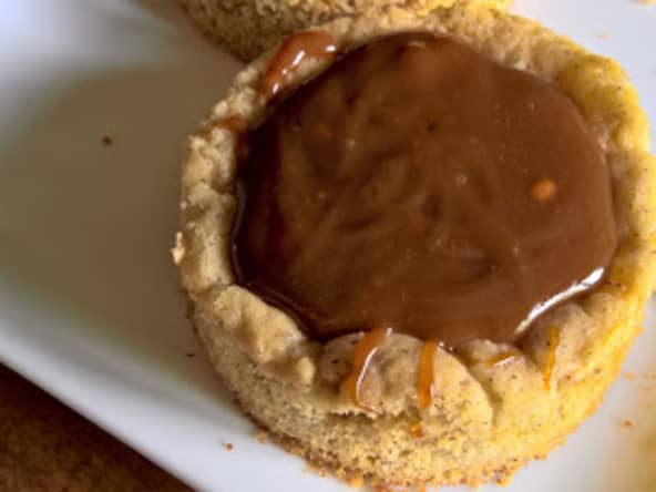 Sablés bretons au sarrasin, crème de dulcey à la fleur de sel de Frédéric Bau