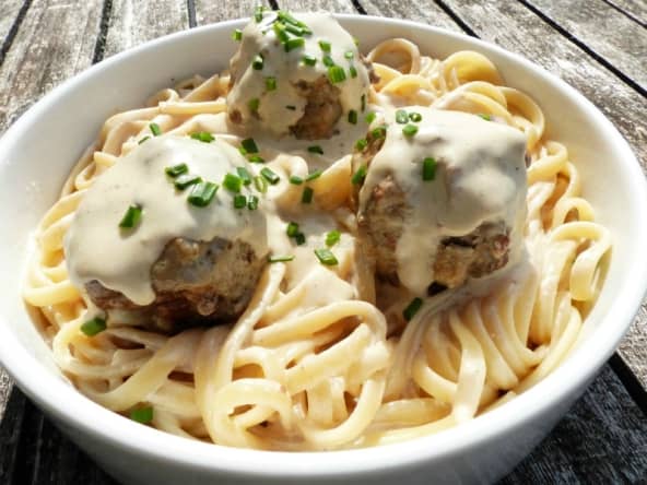 Boulettes aux 2 viandes, porc, boeuf et au fromage de chèvre
