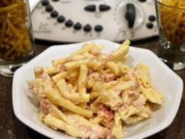 Gratin de macaronis jambon gruyère au Thermomix facile et rapide