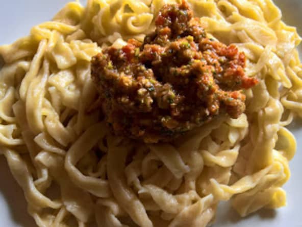 Pesto sucré salé de tomates et pistaches