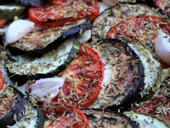 Tarte à l'anchoyade façon tian de légumes