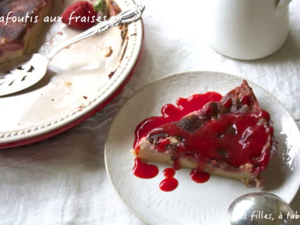Clafoutis moelleux aux fraises