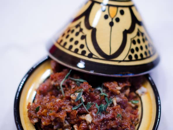 Dip de tomates séchées au thym