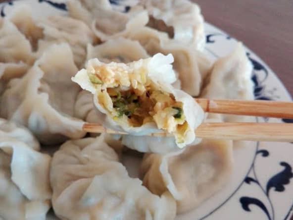 Jiaozi aux courgettes confites
