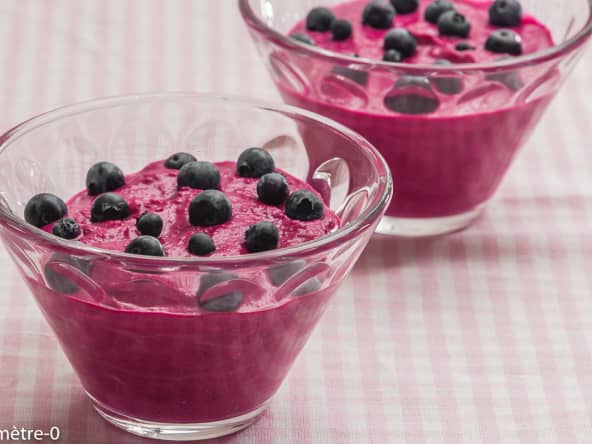 Soupe froide de betterave à la crème de coco