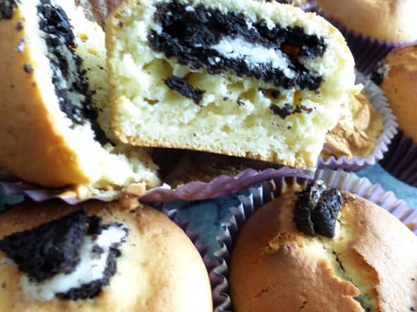 Muffins aux biscuits Oreo