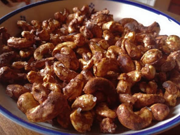 Noix de cajou épicées pour l’apéro