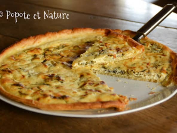 Tarte fine au fromage frais corse aux blettes et aux oignons pour le brunch