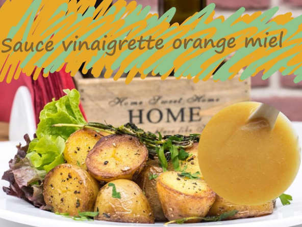 Sauce vinaigrette à l'orange et au miel pour une salade d'été