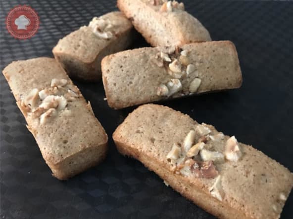 Financiers aux noisettes, sans beurre, croquants