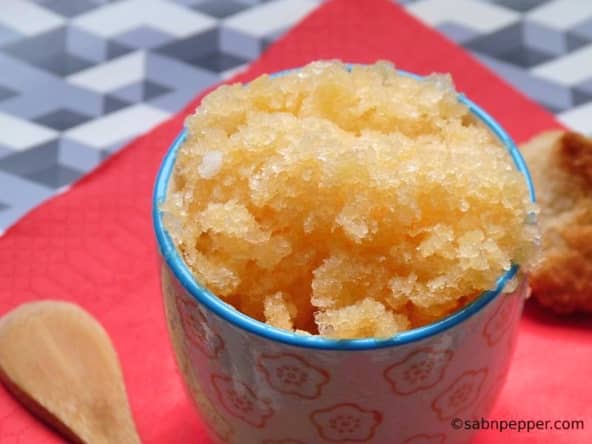 Délicieux granité de melon miel épicé au gingembre