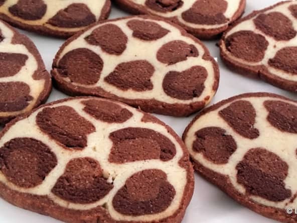 Sablés façon léopard