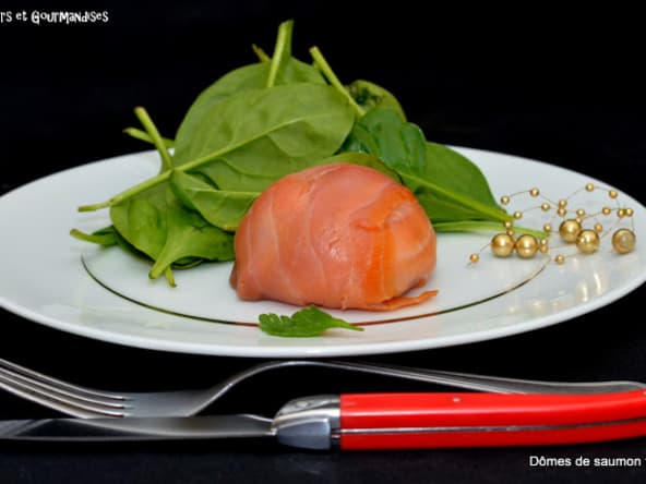 Dômes de saumon fumé pour les fêtes