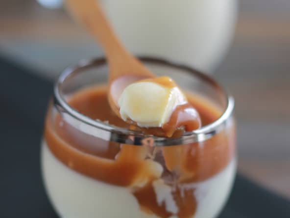 Panna cotta au caramel beurre salé