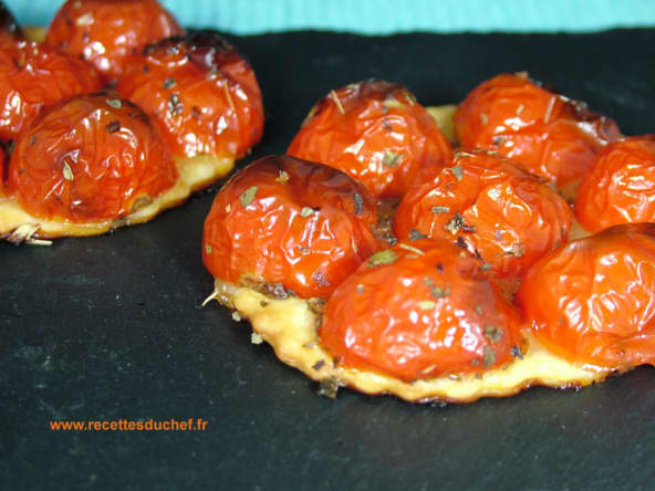 Tartelette aux tomates cerises