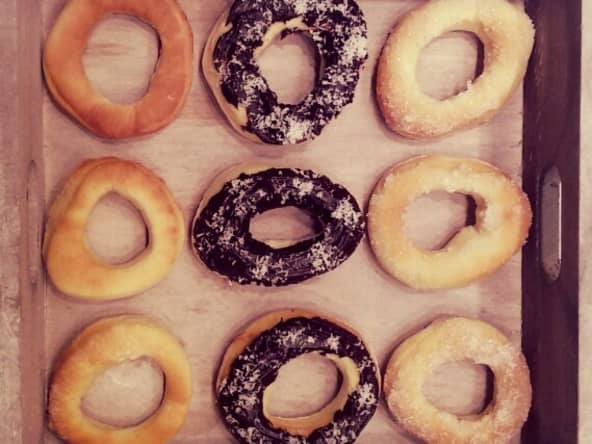 Petites brioches façon donuts cuisson light au four