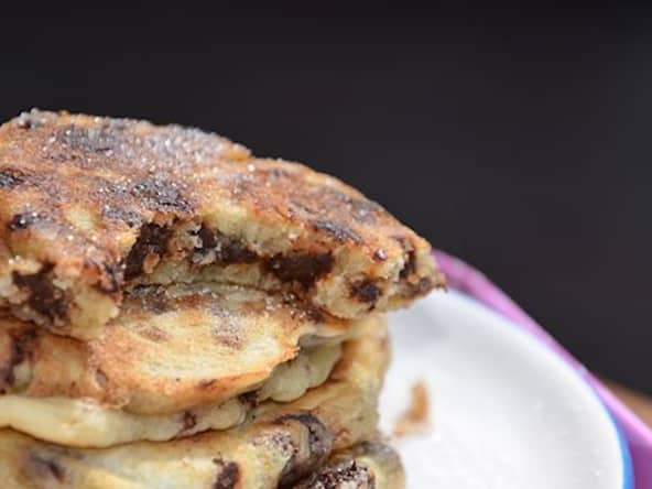 Pancakes aux pépites de chocolat