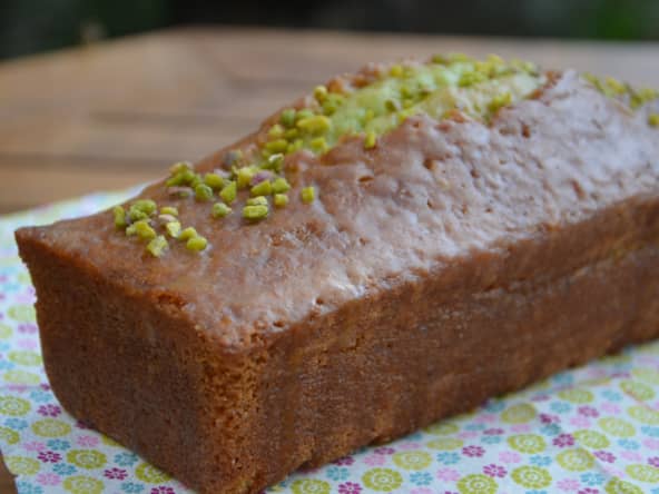 Cake pistache glacé au sirop de clémentines