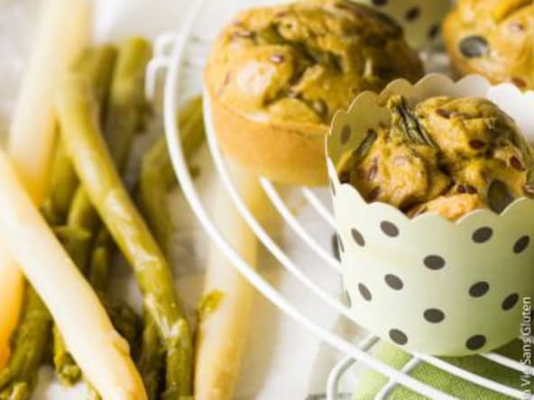 Muffins printaniers aux asperges 