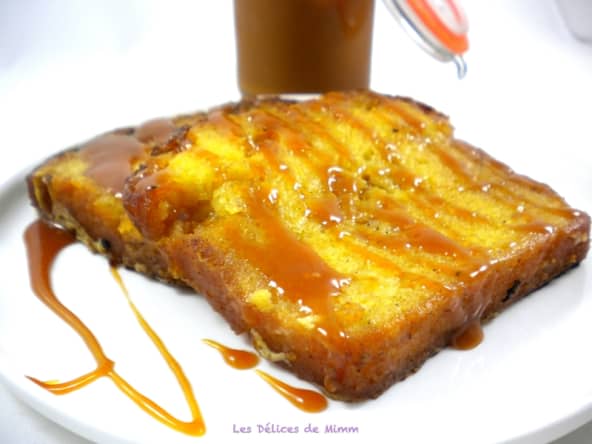 Quatre-quarts perdu au caramel beurre salé pour le goûter
