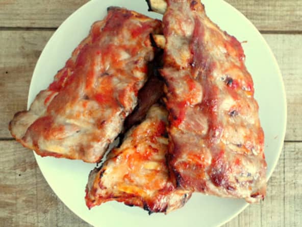 Travers de porc marinés au sirop d'érable