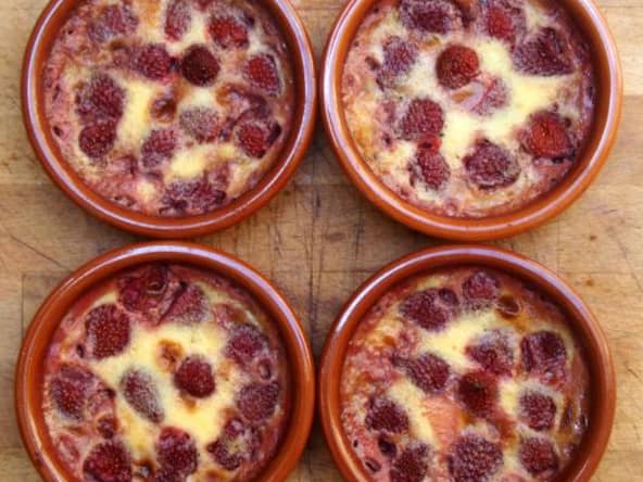 Petits gratins à la fraise
