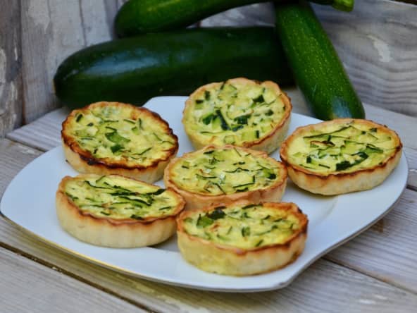 Quiches légères aux courgettes