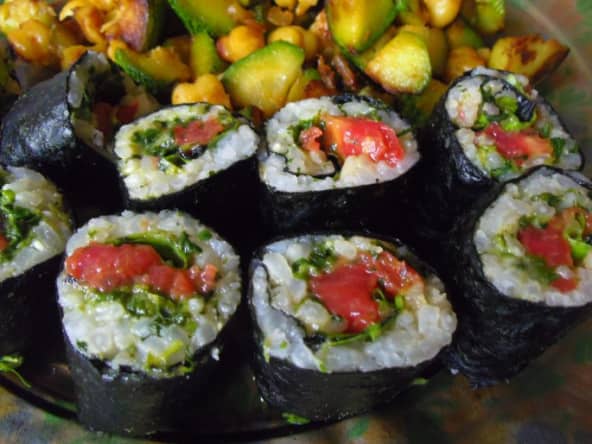 Makis vegan au "thon-tomate"