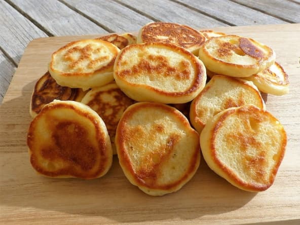 Mini blinis au yaourt grec fait maison