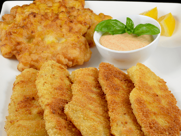 Filets de merlan panés à déguster chauds ou froids