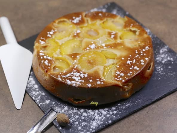 Gâteau moelleux aux prunes et aux épices