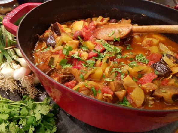 Tajine végétarien aux légumes d’été
