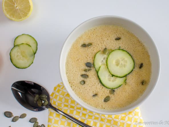 Gaspacho de concombre et agrumes