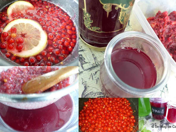 Sirop de groseilles rouges