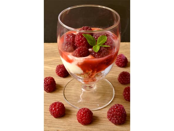Parfaits fraise et framboise