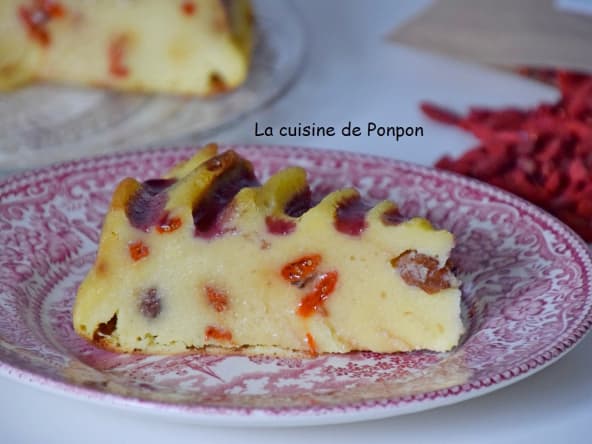 Flan pâtissier à la courgette aux baies de goji 