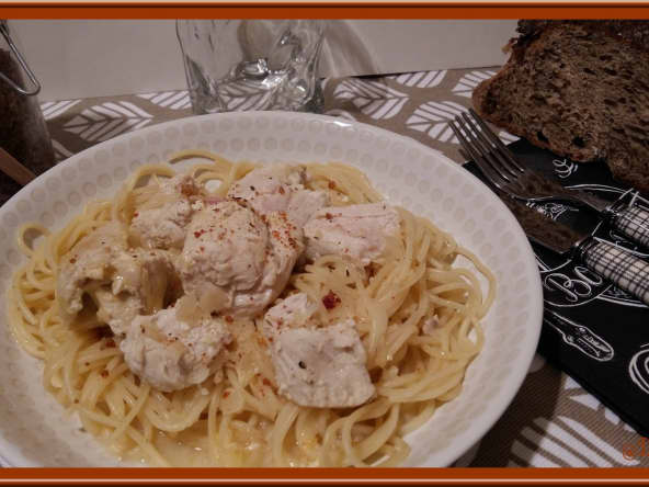 Filets de dinde crémeux à l'ail et au citron